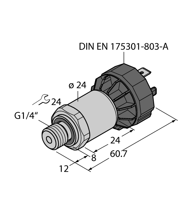 Датчик давления TURCK PT1R-1004-I2-DA91/X