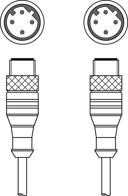 Соединительный кабель Leuze Electronic KSS ET-M12-4A-M12-4A-P7-010
