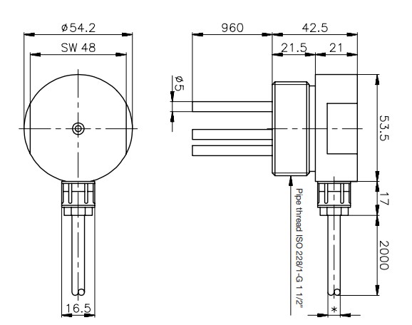 Датчик уровня Carlo Gavazzi VNI2