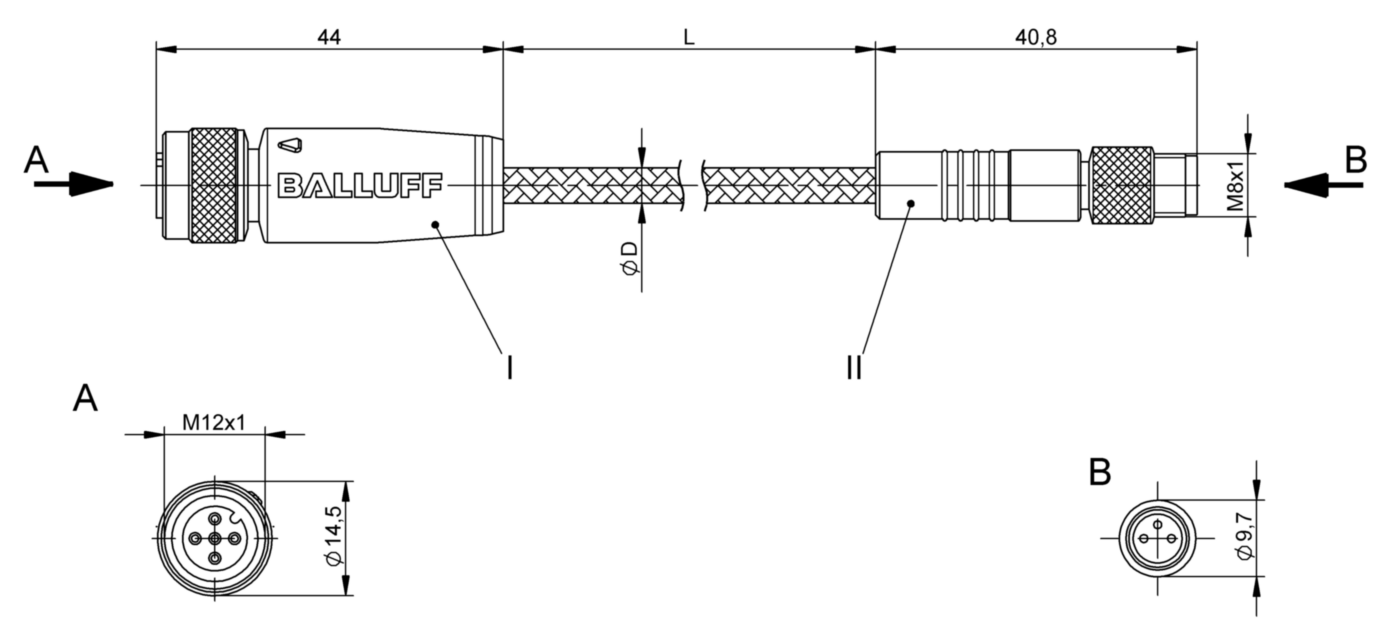Соединительный кабель Balluff BCC W415-W313-3F-300-MW8334-006