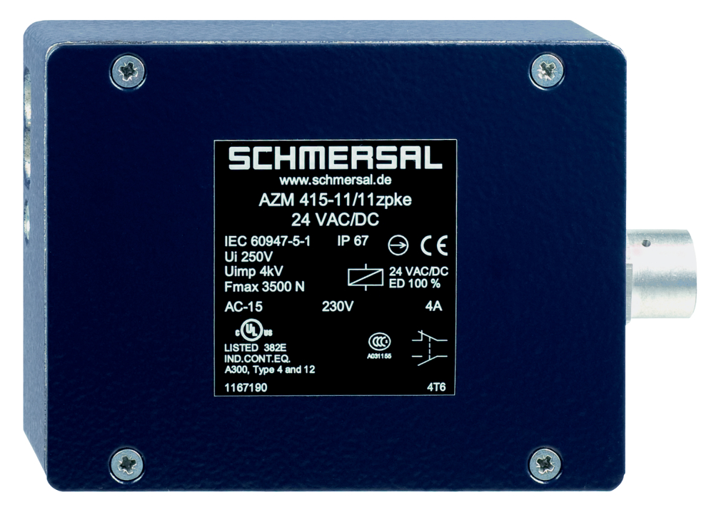 Дверной выключатель безопасности Schmersal AZM415-11/11ZPKE-24VAC/DC