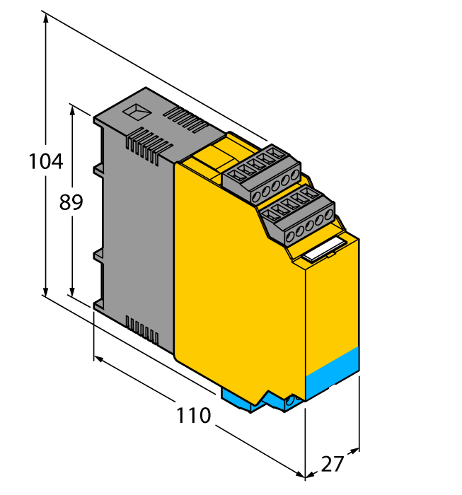 Блок обработки для датчиков потока TURCK FMX-IM-2UPLI63X