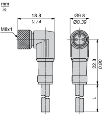 Разъем с кабелем Telemecanique XZCP0666L10