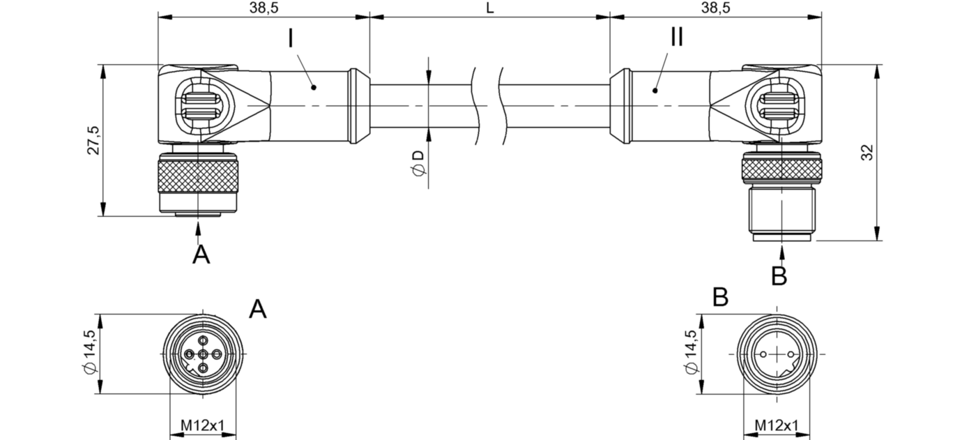 Соединительный кабель Balluff BCC M425-M422-3B-329-PS72N1-030-C009