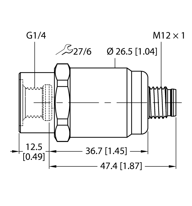 Датчик давления TURCK PT2.5R-1001-U1-H1141