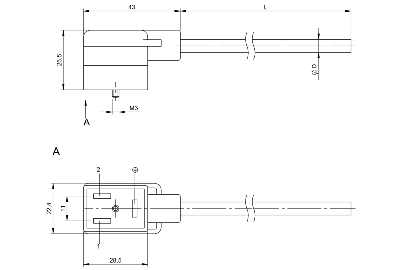 Разъем с кабелем Balluff BCC VB43-0000-10-055-PX0350-100