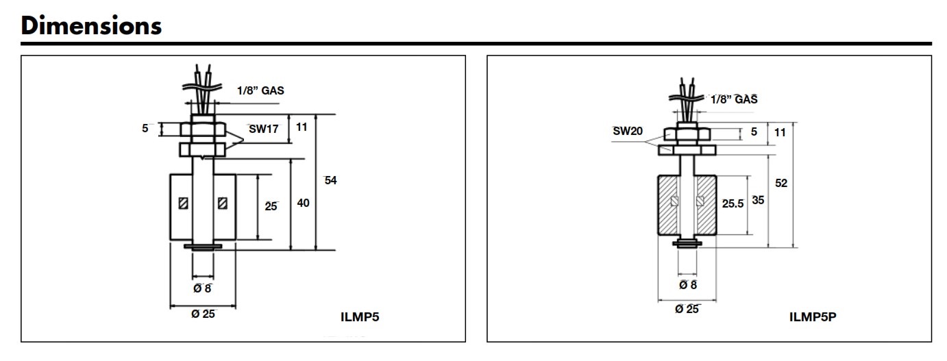 Поплавковый датчик уровня Carlo Gavazzi ILMP5P