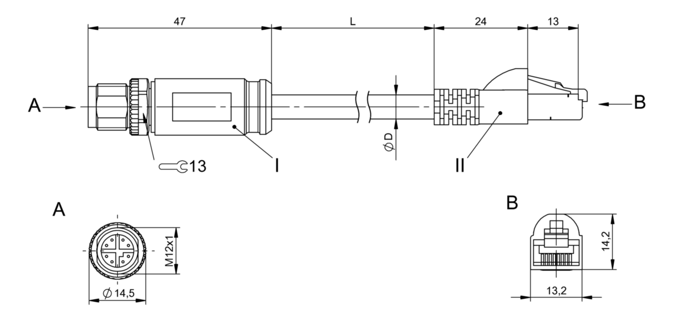 Соединительный кабель Balluff BCC M418-E818-8X0-723-PS58N9-030