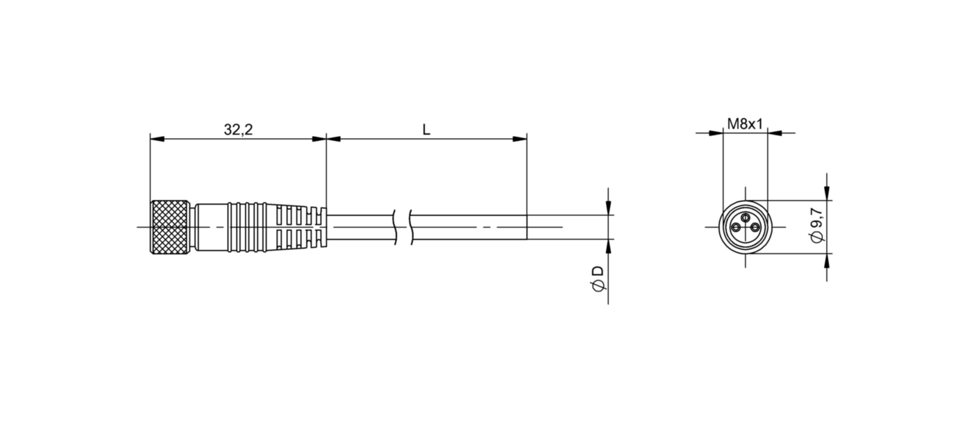 Разъем с кабелем Balluff BCC M313-0000-10-036-VS8334-100
