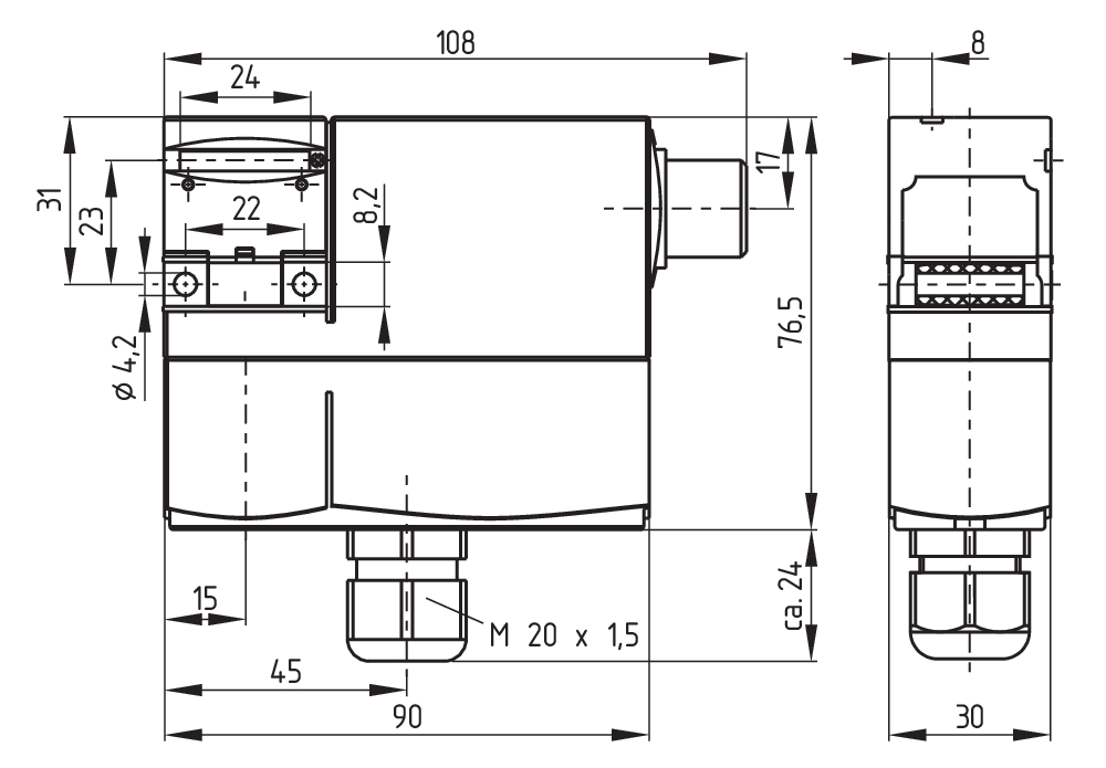 Дверной выключатель безопасности Schmersal AZM170SK-11ZRK-2197-24VAC/DC
