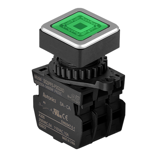 Кнопочный выключатель Autonics SQ3PFS-P3G2ADM