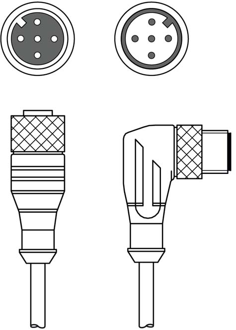 Соединительный кабель Leuze Electronic KDS S-M12-5A-M12-5W-V1-006