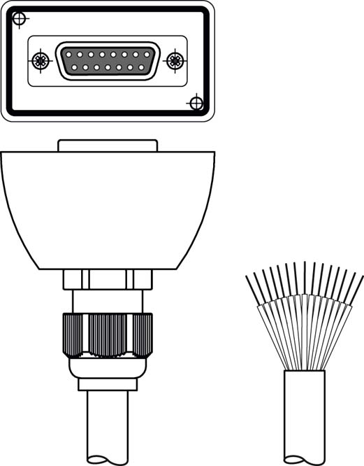 Разъем с кабелем Leuze Electronic KB-ROD4-CP-10000