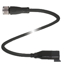 Соединительный кабель Pepperl Fuchs V11-G-BK0,15M-PUR-O1-DT3P-G