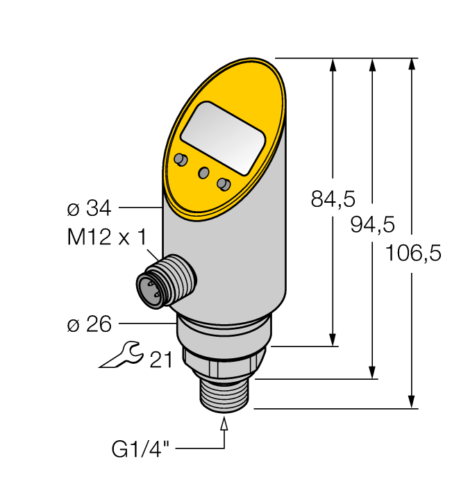 Датчик давления TURCK PS003V-304-2UPN8X-H1141
