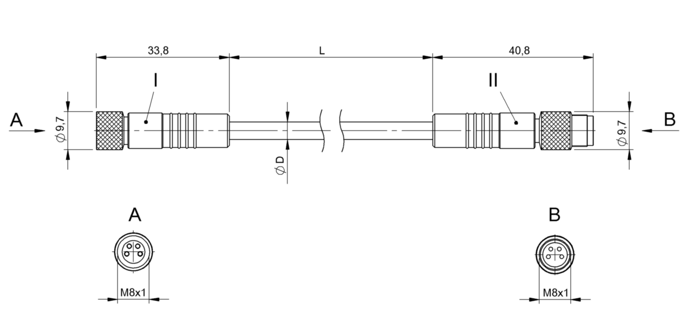 Соединительный кабель Balluff BCC W314-W314-30-304-SW0434-020
