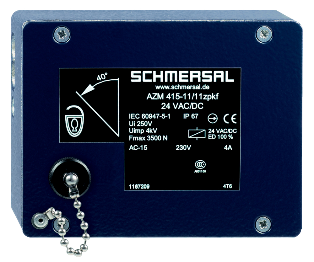 Дверной выключатель безопасности Schmersal AZM 415-02/11ZPKF 24 VAC/DC