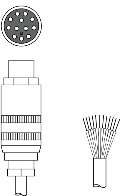 Разъем с кабелем Leuze Electronic CB-LDH-50000-12GF
