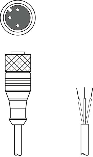 Разъем с кабелем Leuze Electronic KD U-M12-3A-V1-020