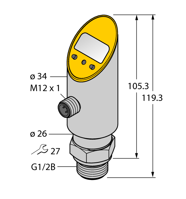 Датчик давления TURCK PS100R-609-LI2UPN8X-H1141