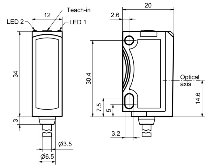Оптический датчик Sensopart FR 25-RLO2-PS-KM4