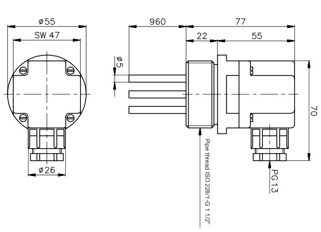 Датчик уровня Carlo Gavazzi VNYI4