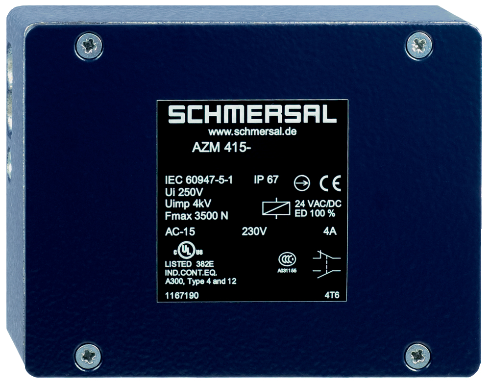 Дверной выключатель безопасности Schmersal AZM415-11/11ZPKA-24VAC/DC