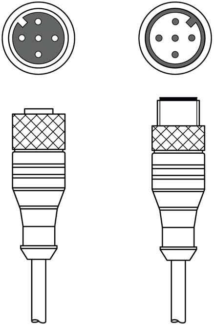 Соединительный кабель Leuze Electronic KDS S-M12-5A-M12-5A-P1-006