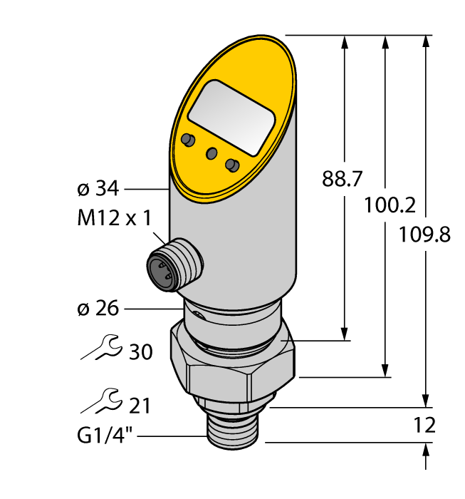 Датчик давления TURCK PS600R-504-LI2UPN8X-H1141