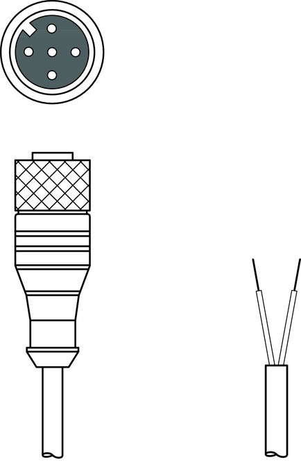 Разъем с кабелем Leuze Electronic KS PB-M12-4A-P3-150