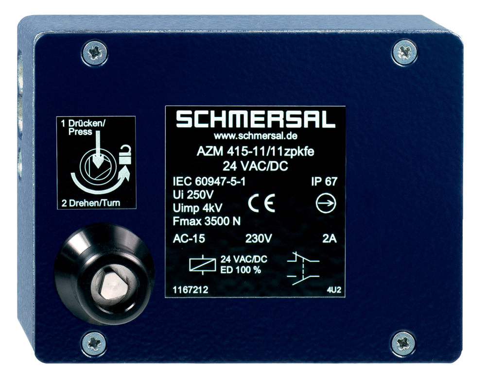 Дверной выключатель безопасности Schmersal AZM 415-02/11ZPKFE 230 VAC