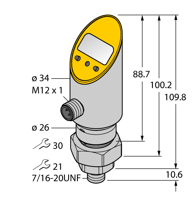 Датчик давления TURCK PS001V-505-LI2UPN8X-H1141
