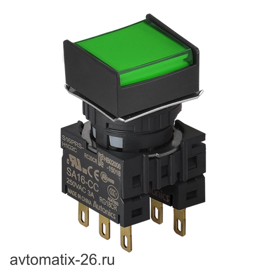 Кнопочный выключатель Autonics S16PRS-H2G2C