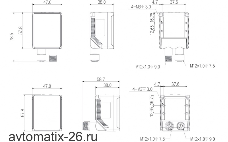 Сканер штрих-кодов LANBAO PID-P3013X-07M-WN