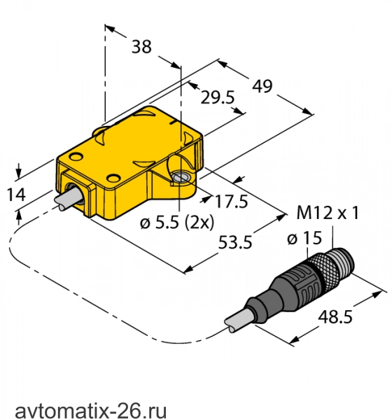 Энкодер TURCK RI360P1-QR14-ELU4X2-0.3-RS5/S97