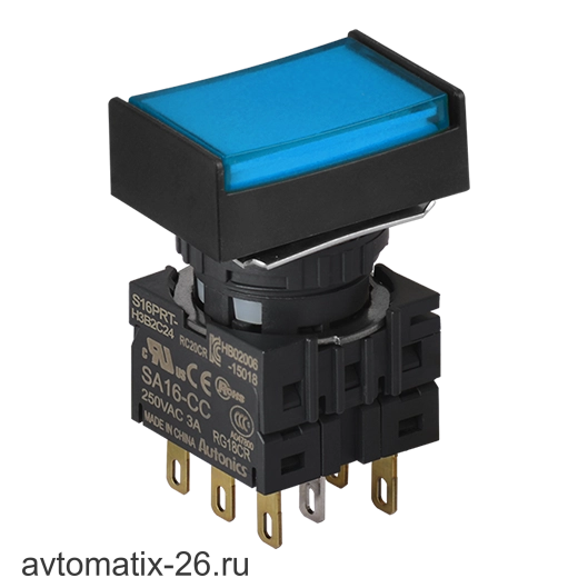 Кнопочный выключатель Autonics S16PRT-H3B2C5