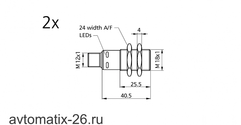 Ультразвуковой барьер Microsonic ews-100/M18/CD Set