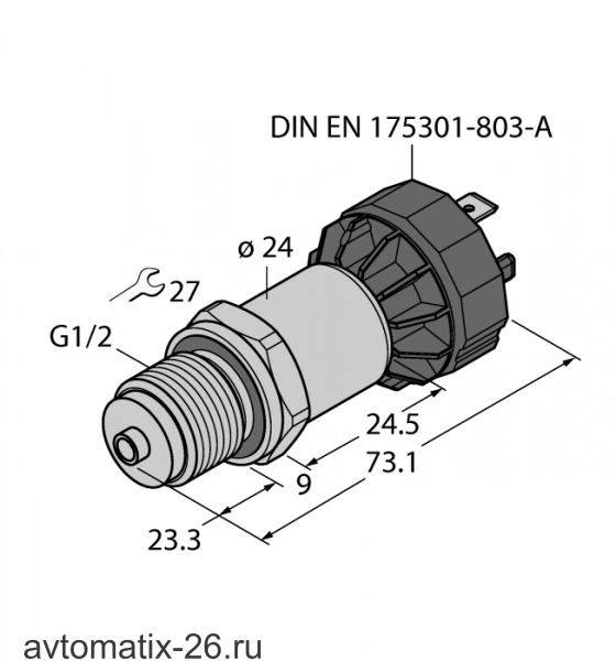 Датчик давления TURCK PT2.5V-1008-I2-DA91