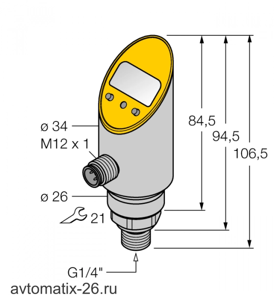 Датчик давления TURCK PS025V-304-2UPN8X-H1141