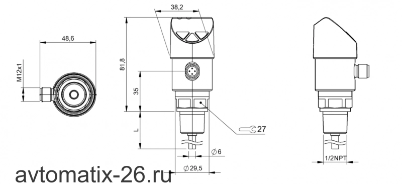 Датчик температуры Balluff BFT 6050-JC003-A02A0C-S4
