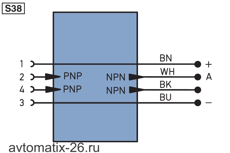 Разъем с кабелем Wenglor BG2V1P-N-2M