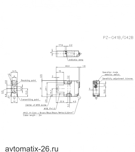 Оптический датчик KEYENCE PZ-G41B
