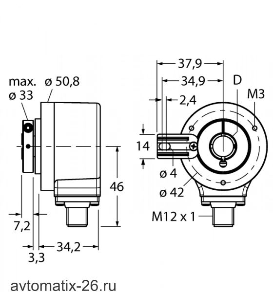 Энкодер TURCK RI-12H10T-2B4096-H1181