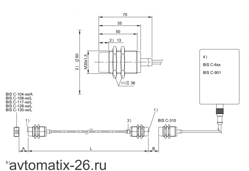 RFID Антенна Balluff BIS C-380-10/10-01