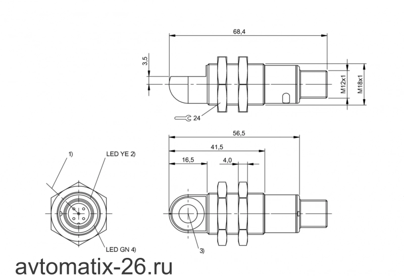 Ультразвуковой датчик расстояния Balluff BUS W18M1-XB-03/025-S92G