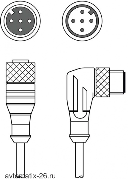 Соединительный кабель Leuze Electronic KDS S-M12-5A-M12-5W-V1-020