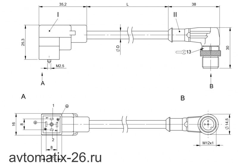 Соединительный кабель Balluff BCC VC04-M423-3E-664-PX0350-015