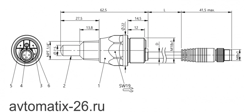 Емкостной датчик уровня Balluff BCS S44KK03-PSCFAG-EP00,3-GS49