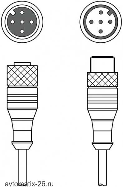 Соединительный кабель Leuze Electronic KDS S-M12-5A-M12-5A-P1-015-3DP