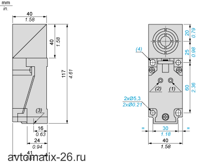 Емкостной датчик Telemecanique XT7C40PC440H29